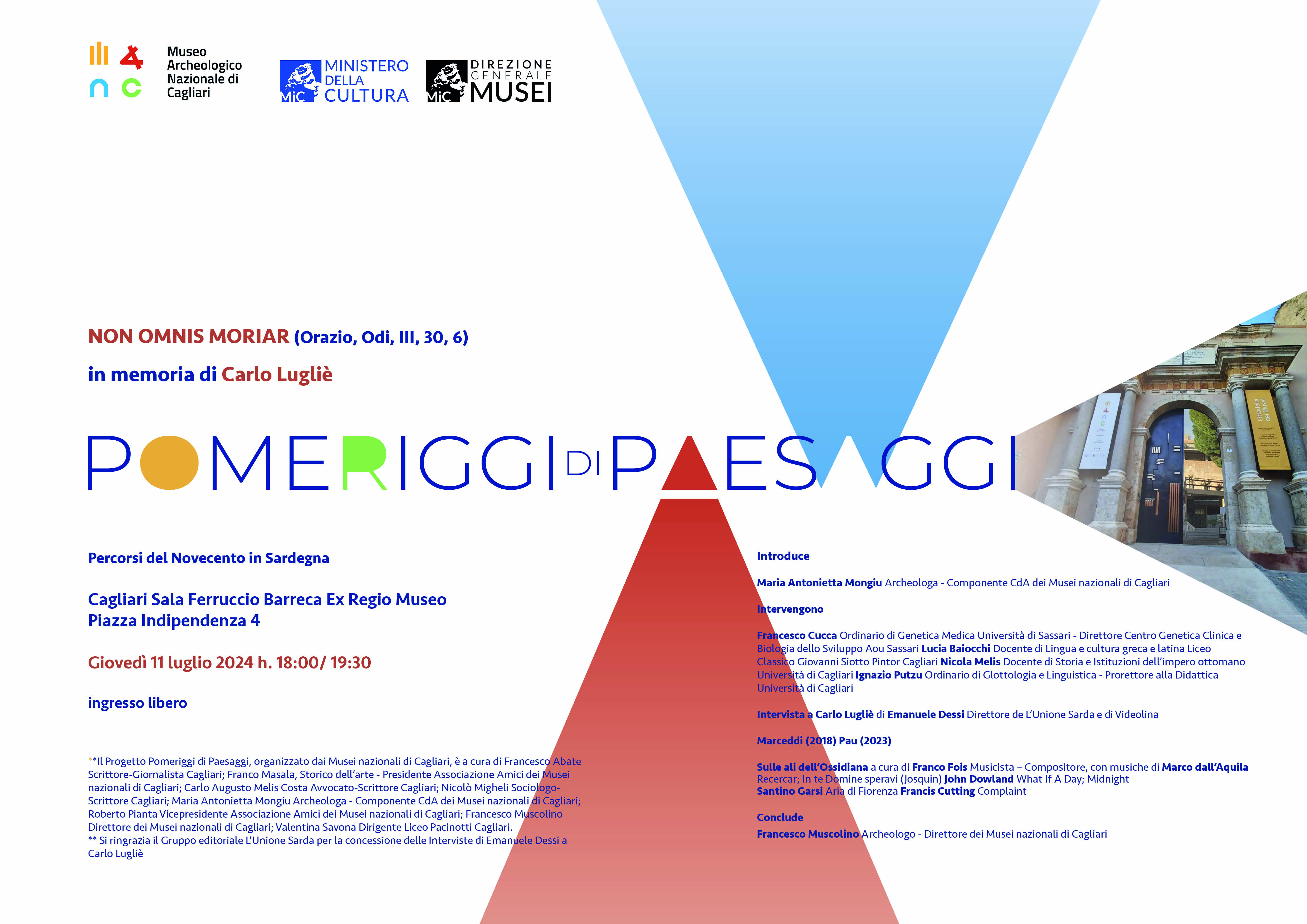 NON OMNIS MORIAR. In memoria di Carlo Lugliè